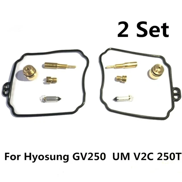 Kit Réparation Carburateur Pour Hyosung GT125R/GV125 - Joints, Membrane, Flotteur - Pièces De Rechange