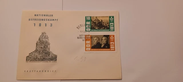 Ersttagsbrief DDR 1963 Nationaler Befreiungskampf gest. Berlin W8 10.10.63