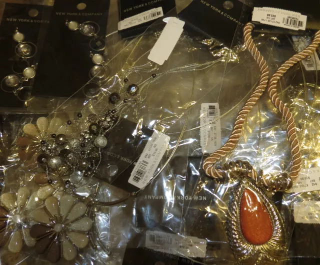 Closeout mixed jewelry lots by the pound inventory sale necklaces, earrings + 3