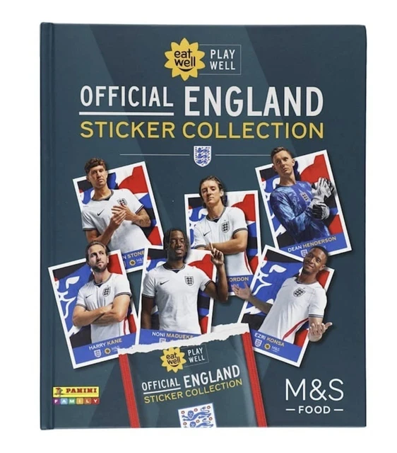 M S PANINI OFFICIAL England Sticker Collection Book 2026 World Cup m-s-panini-official-england-sticker-collection-book-2026-world-cup