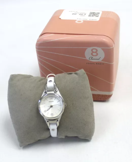MONTRE BRACELET FEMME FOSSIL ES3267 bracelet cuir blanc quartz pieces reparations C70 EUR 12 58 PicClick FR