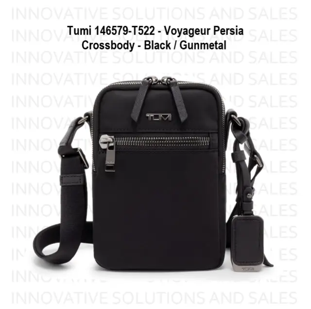 TUMI Voyageur Persia Crossbody - Black / Gunmetal - 146579-T522