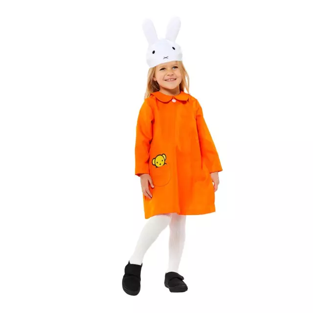 Niños Niña Miffy Naranja Conejo Lindo Libro Disfraz de Semana