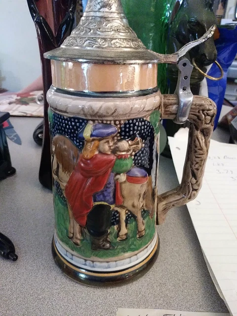 Antique Cup. Silver Lid