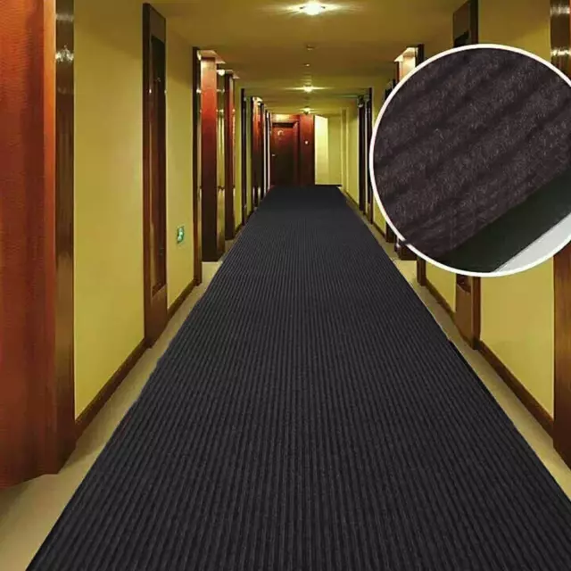 Non Slip Rubber Door Entrance Floor Mat Indoor Outdoor Commercial Carpet Grey AU