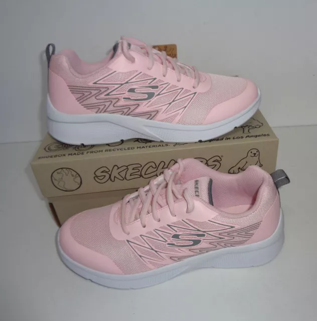 Skechers Girls Casual Pink Junior Trainers Shoes New RRP £40 UK Sizes 11.5-5