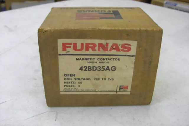 New Furnas 42BD35AG Definite Purpose Magnetic Contactor NOS