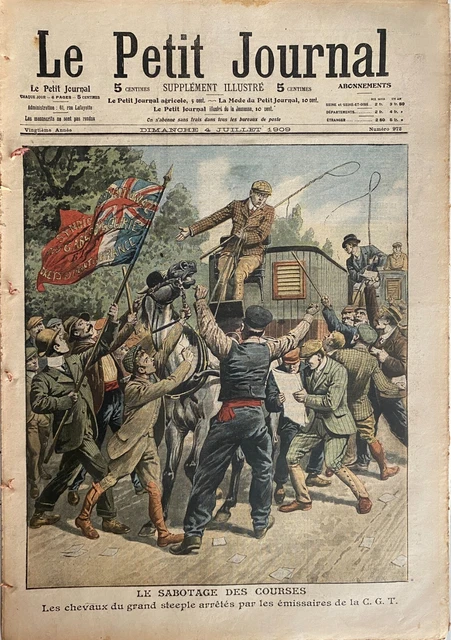 1908 Le Petit Journal Lithograph of Le Dirigeable Republique - French Dirigible: (1908) Art / Print / Poster | rareviewbooks