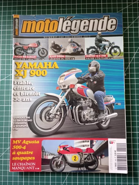 AG138 Moto Légende 2012 N°240 Ducati Darmah Norton 16H Yamaha XJ 900 MV Agusta