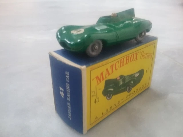 RARE MATCHBOX SERIES No. 41, Jaguar Racing Car No. 41,- Excellent ...