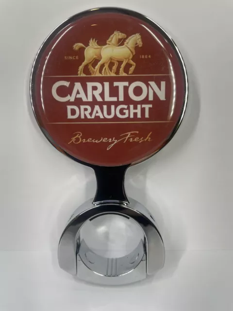 Carlton Draught Beer Font 82mm Decal Keg Kegerator Beer Tap Badge