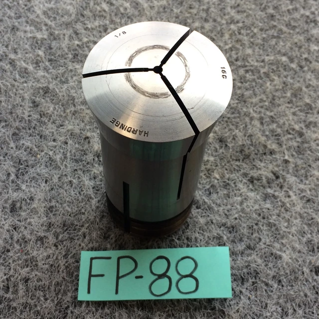 HARDINGE 1/8" 16C ROUND COLLET w/ INTERNAL THREADS CNC Lathe Machinist Tool BIT