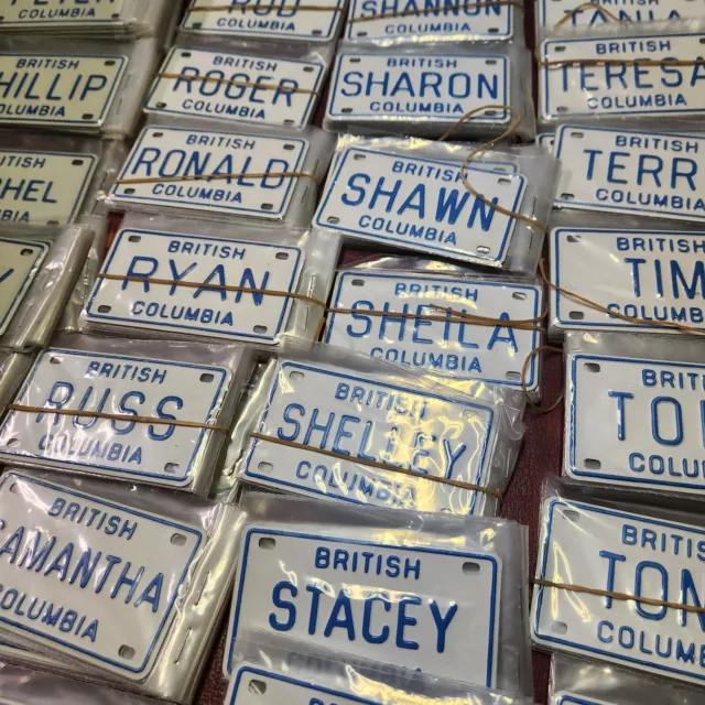 BC Souvenir License Plate Mini Personalized British Columbia Metal YOU PICK NAME