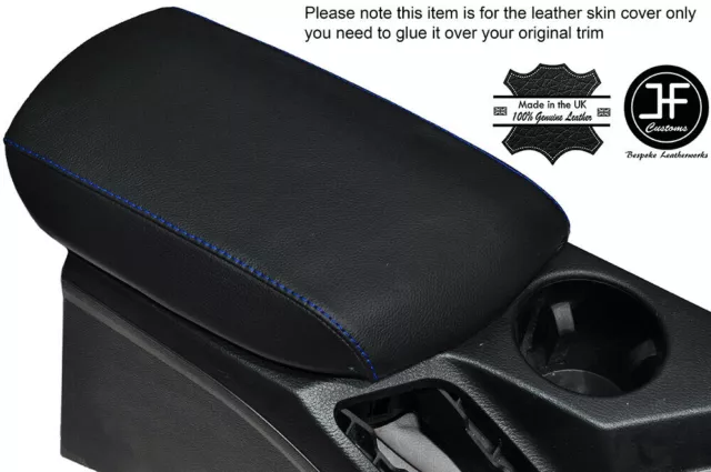 Blue Stitching Leather Armrest Lid Cover Fits Bmw X1 E84 2009-2015