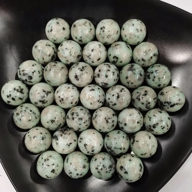20pcs Natural Lotus Jasper Stone Gemstones Harmony Round Ball Sphere 25mm Reiki