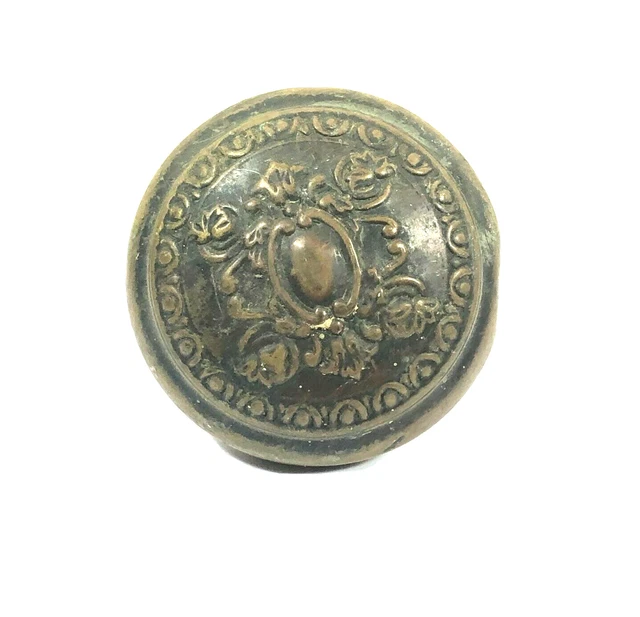 One Single Antique Vintage Victorian Ornate Door Knob Reclaimed Salvage