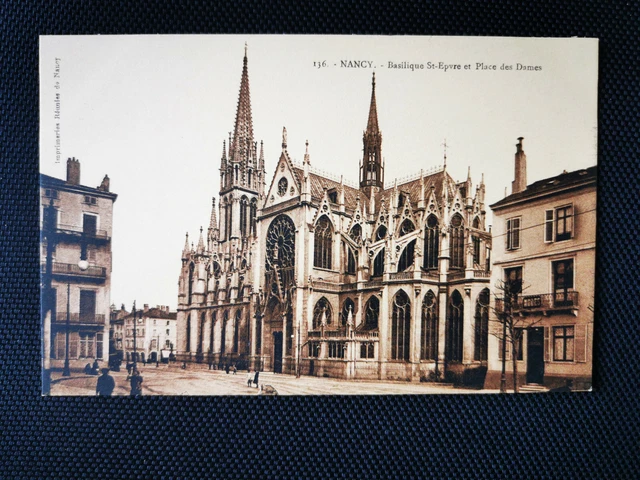 CPA 54 NANCY - Basilique St-Epvre et Place des Dames