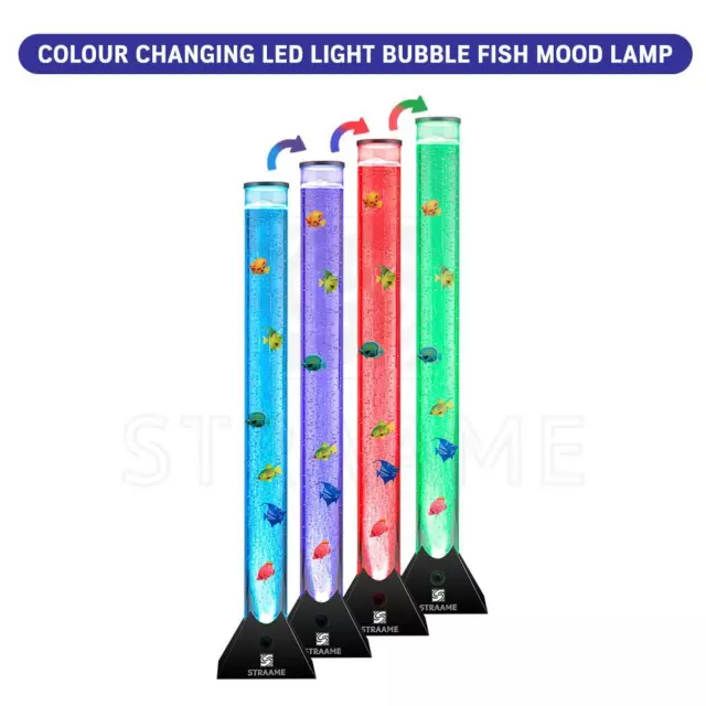 Lampe à Bulles avec Poisson - Mini Aquarium - changement de couleur -  i-total - Axeswar Design