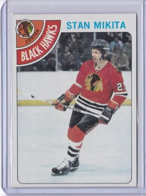 1978-79 Topps #75 Stan Mikita Chicago Blackhawks Hockey Card HOF
