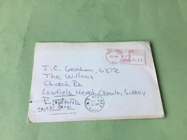 Vintage QSL Radio communication card Bronx New York 1969 Ref 53046