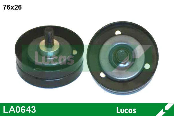 Galet d'accessoire LUCAS LA0643 pour ZAFIRA A, MERIVA A, CORSA C, ASTRA H