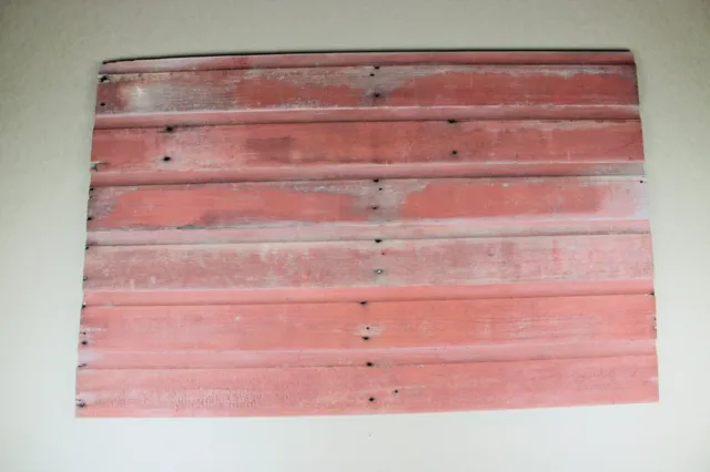 6 Pack 48" Rustic Red Barn Wood | Authentic Reclaimed Red T&G Barnwood  #1128