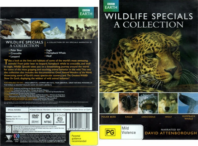WILDLIFE SPECIALS' A Collection - Narrated by David