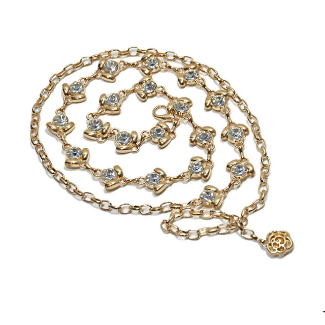 Metallkette Damen Gürtel Körperkette Metallgürtel Für Fräulein