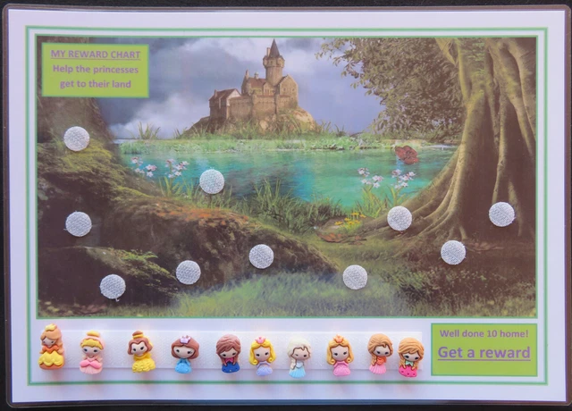 REWARD MOTIVATIONAL PRINCESS CHART ADHD Autism SEN PECS Visual ...