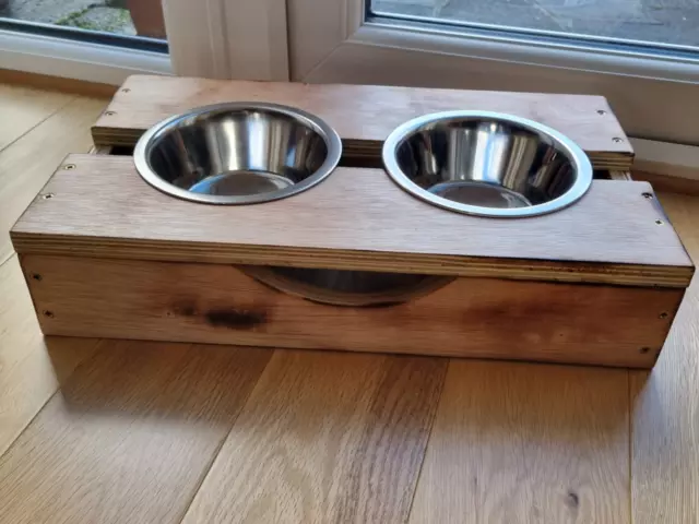 Alimentador de tazón para perros criado estándar | tazones hechos a mano para perros | productos grabados para mascotas
