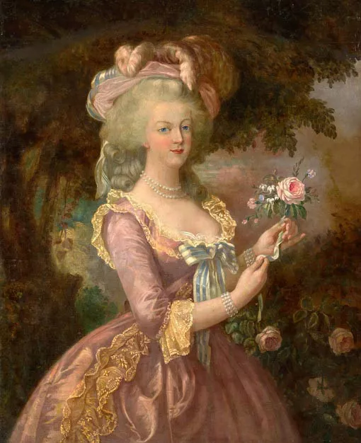 Dream-art oil painting Portrait of Queen Marie Antoinette of France Hand painted