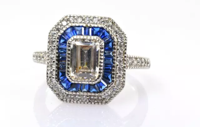 QVC Diamonique CZ Ring in Sterling Silver Size 8 QVC Diamonique CZ Ring in Sterling Silver Size 8