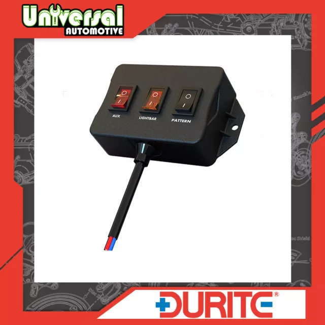 Durite Switch Panel for LED Light Bars - 12/24V