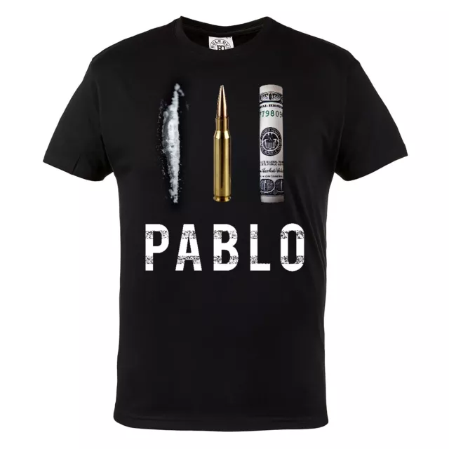 T-shirt uomo con stampa Pablo Escobar Narcos per un regalo
