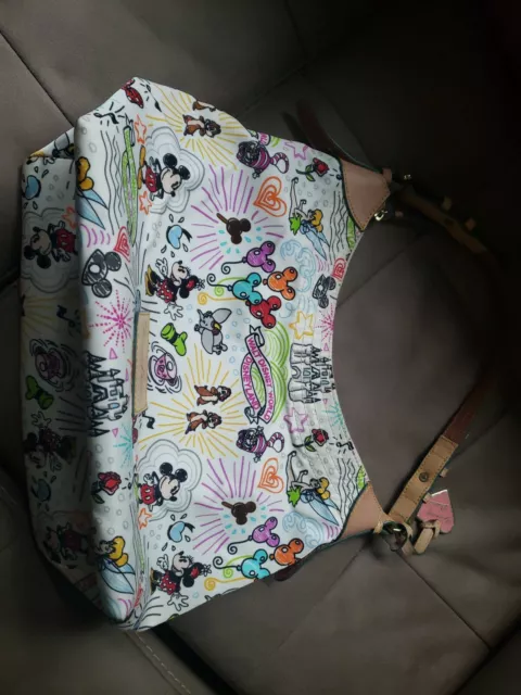 Disney Dooney & Bourke Sketch Lucy Hobo Bag Purse Tote Retired