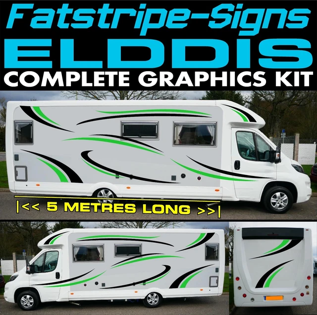Wolf Caravan & Motorhome Graphics Sticker Set – Fits Swift, Elddis, Bailey – Front, Rear, Left, Right Placement