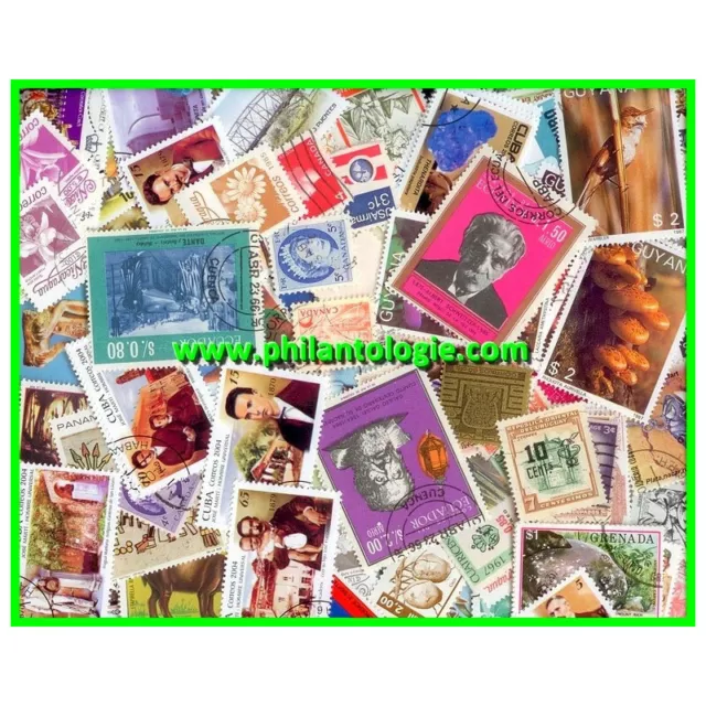 Amérique timbres de collection tous différents.