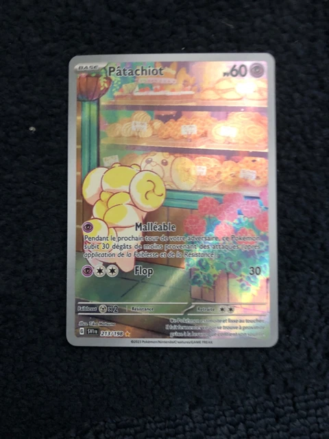Carte Pokémon Pâtachiot 213/198 – Art Rare (AR) – Écarlate Et Violet 01 – Neuve Sous Sleeve Et Top-loader