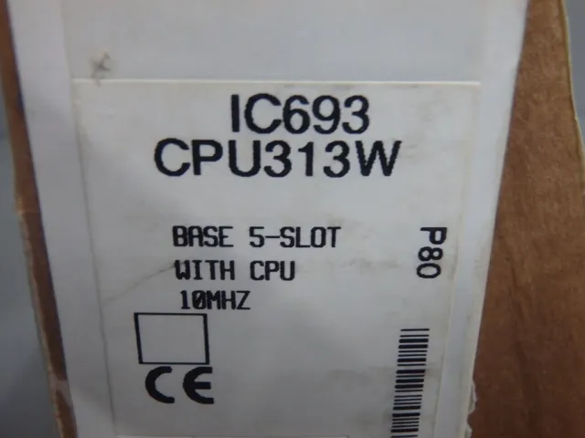 IC693CPU313 - GE FANUC - IC693CPU313 / Rack base 5 slop - CPU 10mhz  USED 3