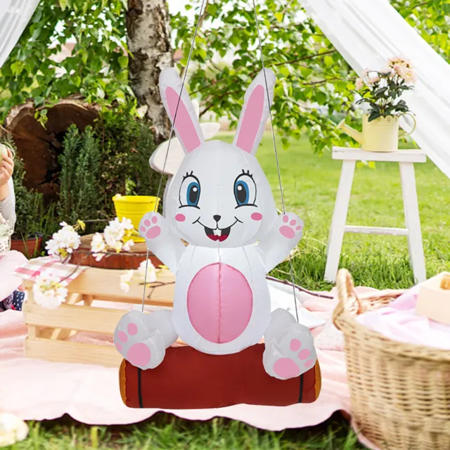 1.2m Easter Decoration Indoor Outdoor Easter Easter Bunny Garden Lawn Yard Decor 3