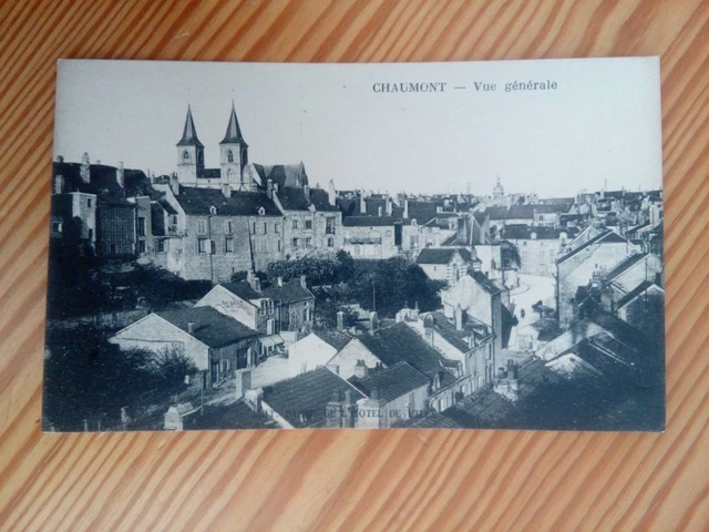 Cpa 52 chaumont vue générale