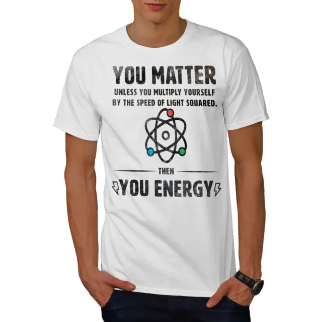 Wellcoda Physics Matter Science Mens T-shirt, Funny Graphic Design Printed Tee