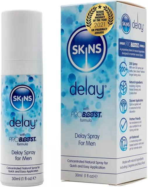 Skins Delay® Stimulating Gel Libido Enhancer for Men Based Plant extracts 30ml