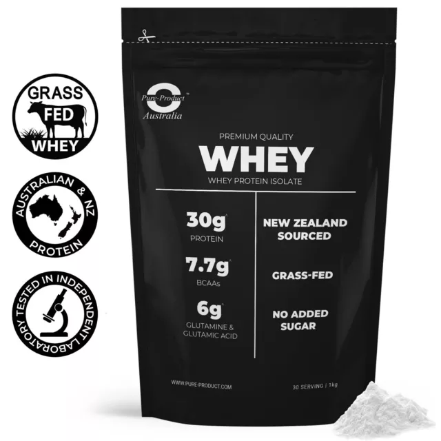 3Kg Au Whey Protein Isolate Powder  - 100% Wpi -  Grass-Fed