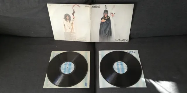 2x LP RENATO ZERO Artide Antartide vinile 1a stampa originale 81 + Inner TESTI