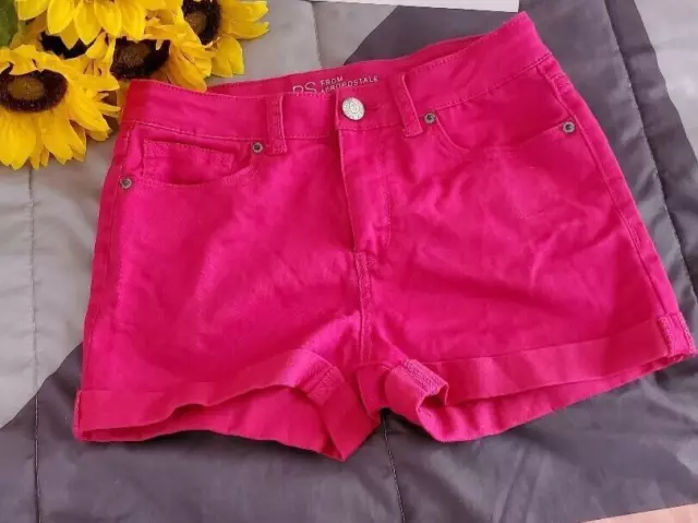 Ps from Aeropostale shorts for girls size 12 with adjustable waist band Hot Pink