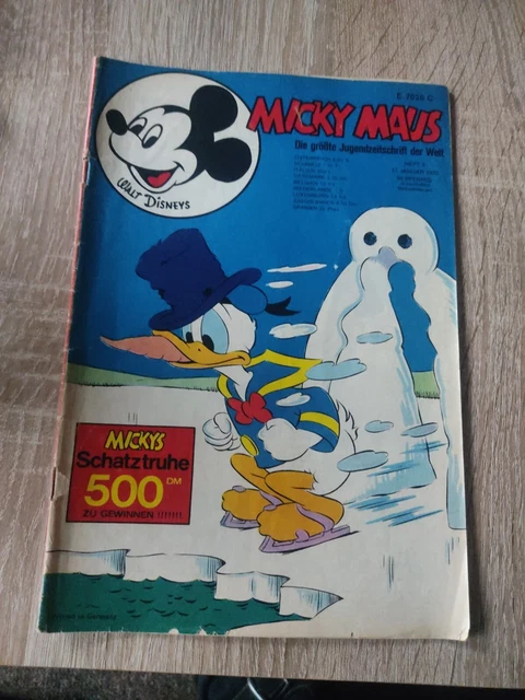 Micky Maus 197o   ,Heft 3.mit Fußballsammelbilder Und MMK