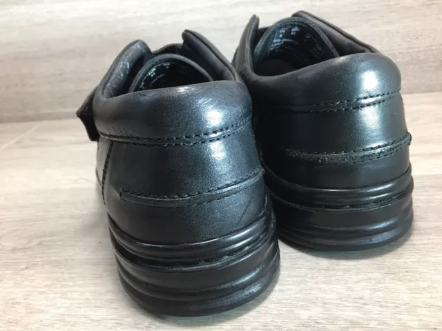 Hush Puppies larry Hanston Black leather Hook & Loop Fastener Shoes UK 7 EU 41 3