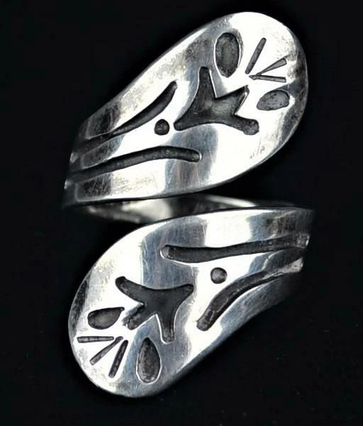 Sterling Silver Taxco Cet Designer Ring - Size 8.5 - 5.7 Grams