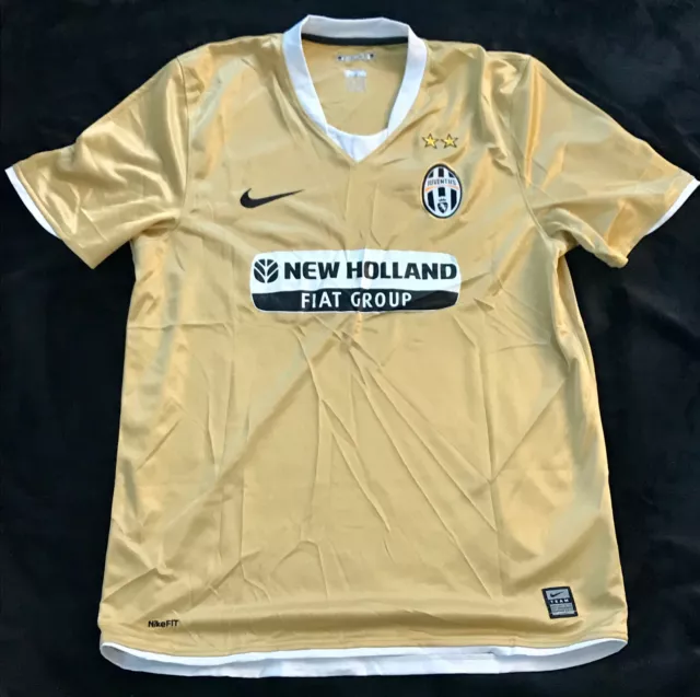 Juventus Turin Original Nike Auswärtstrikot Saison 2008/09 "New Holland" Gr. L.